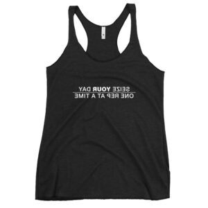 Positive Attitude, Powerful Workout - Women's Racerback Tank